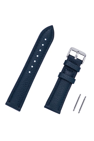 20mm Lacivert Floter Hakiki Deri Saat Kordonu Kayış Chr66220