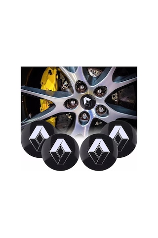 Renault Alüminyum Jant Göbeği Yapıştırma 55Mm 4 Adet