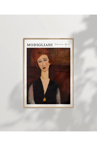 Çerçevesiz Poster Modigliani Bir Kadının Portresi