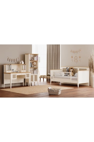 Corso Çalışma Masası Ve Üst Modül Küçük Krem