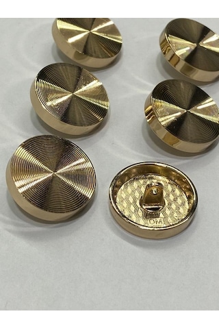 Kaban Ve Ceket Düğmesi Hipnoz Model Özel Kaplama 6'lı Set Gold 3 Cm