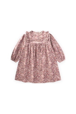 Elbise 2-8 Yaş Pudra Pembe Pudra Pembe