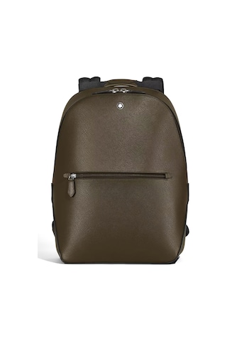 Montblanc Sartorial Deri Küçük Sırt Çantası 221544 Haki