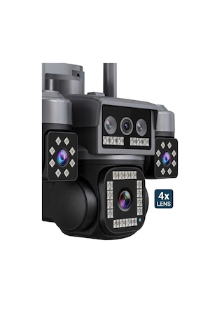 X5 Tech Rx-85gz -dual Lens Hieasy Füme 4 Kamera +1 Yıllık Sim Kart +64gb Hafıza Kartı Güneş Enerjili