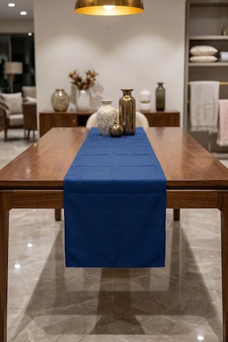 Dekoratif Bohem Runner - Yemek Masası Ve Salon Konsol Örtüsü 50x150 Cm Lacivert