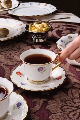 Karaca Royal Bone Diana 2 Kişilik Çay Fincan Takımı