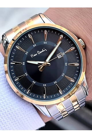 Pierre Cardin Çelik Kordon Takvimli Özel Kadran 3 Atm Suya Dayanıklı Erkek Kol Saati Epc.800211.f105