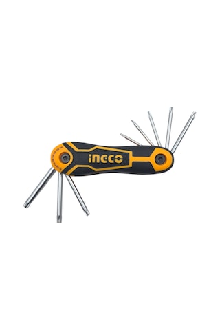 Ingco HHK14083 8 Parça Çakı Tip Torx Allen Anahtar Takımı T9,T10,T15,T20,T25,T27,T30,T40