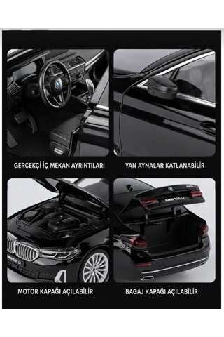 Hmb 1:18 Bmw 530lci Siyah Lisanslı Diecast Metal Model Araba