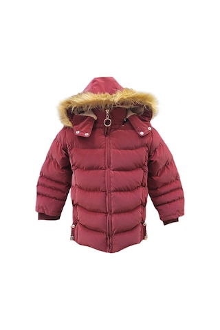 Life For Moda Kız Çocuk İçi Peluş Astarlı Çıkarılabilir Kapüşonlu Su Geçirmez Mont Kaban 3021 Bordo