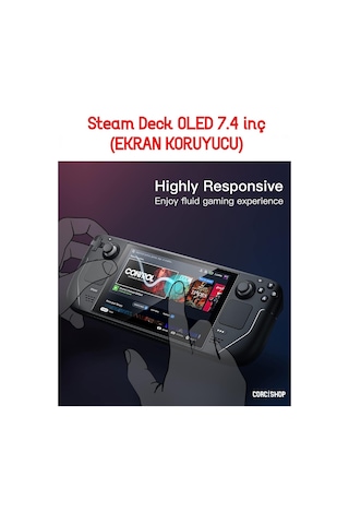 Steam Deck Oled 7.4 İnç Oyun Konsolu Nano Uyumlu Esnek Ekran Koruyucu