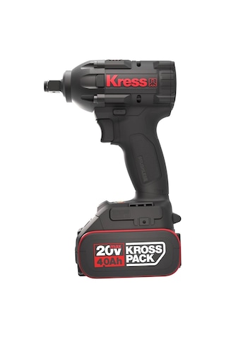 Kress Kub30.2set 20volt/4.0ah. Li-ion Çift Akülü 300nm Kömürsüz Profesyonel Şarjlı Somun Sıkma + 4 P