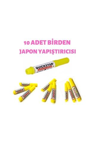 Quickstar Japon Yapıştırıcı 10 Adet Birden Japon Yapıştırıcısı