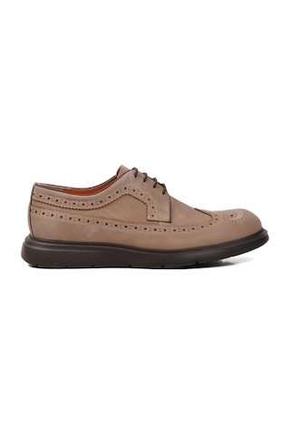 Ayakmod Premium 33281 Vizon Nubuk Hakiki Deri Erkek Casual Ayakkabı 001
