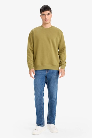 Defacto Relax Fit Bisiklet Yaka Kalın İçi Yumuşak Tüylü Basic Düz Sweatshirt T5139az25aukh256 Haki-kh256