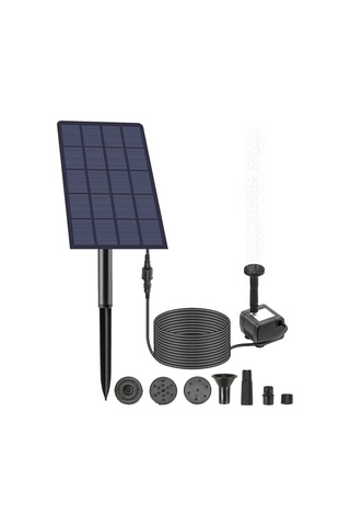 4 Nozullu 2.5 W Dıy Birdbath Dalgıç Güneş Çeşmesi Pompası