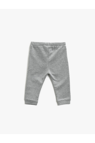 Koton Beli Bağlamalı Basic Eşofman Altı Gri Melanj 1ymb48529ok