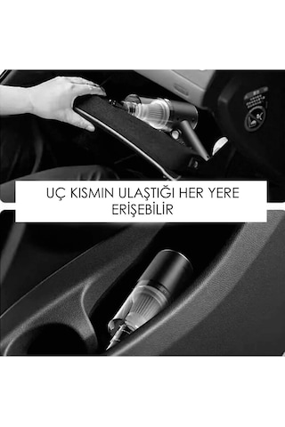 Hasuba Mini Vakumlu Şarjlı Çok Fonksiyonlu El Araç Süpürgesi