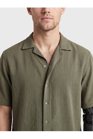 Lcw Limitless Haki Regular Fit Erkek Dokulu Gömlek
