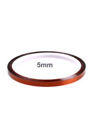 Kapton Bant 5mm X 30 Metre -73c/260c Termal Isıya Dayanıklı Güçlü Yalıtım Çizilme-yırtılmaya Direnç