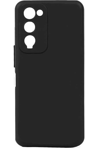 Ekılıf - Tecno Camon 18 Uyumlu - Kılıf Mat Soft Esnek Biye Silikon - Siyah