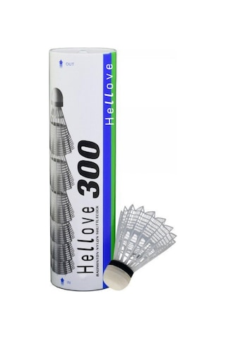 Badminton Topu 6 lı Set Beyaz Mantar Uçlu Bedminton Topu
