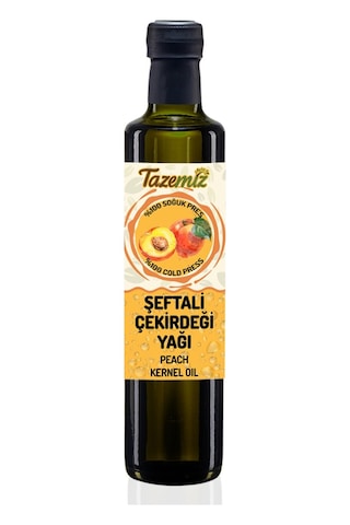 Şeftali Çekirdeği Yağı 500ml - Soğuk Sıkım Şeftali Çekirdeği Yağı 500ml - Soğuk Sıkım
