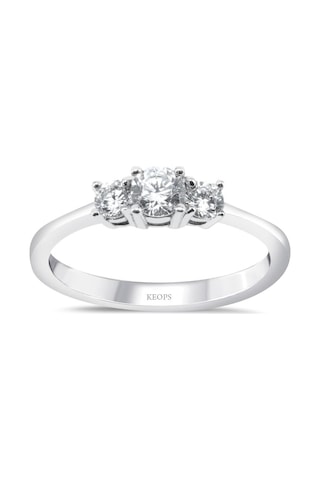 0.45 Karat Pırlanta Tria Yüzük