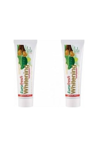Eurofresh Whitening Aloe Vera ve Misvak Özlü Beyazlatıcı Diş Macunu 112 G x 2 + Diş Fırçası 2'li