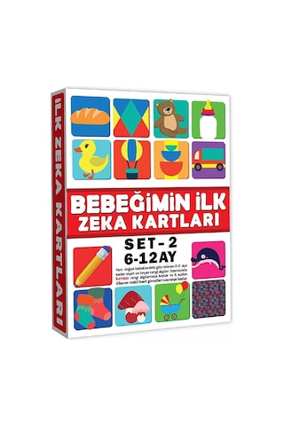 2205 Eğitici Kartlar 6-12 Ay Zeka Kartları