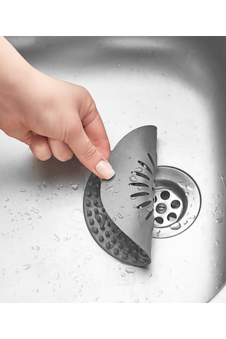Yuvarlak Silikon Kaymaz Lavabo Süzgeci-1 Adet