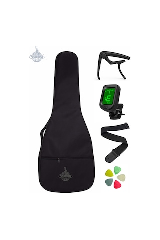 Yankı Klasik Gitar Aksesuar Seti 5li Gitar Kılıfı, Capo, Akort Cihazı, Gitar Askısı, Pena Klasik Gitar Uyumlu - 86977643196