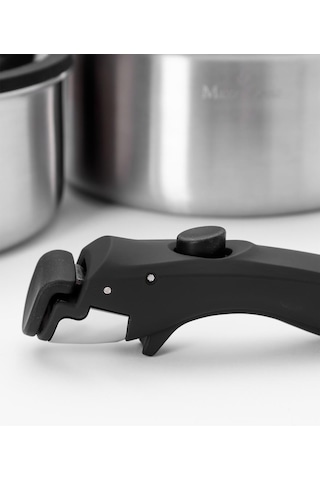 Maxx Doria Steel Fusion Lockpan 11 Parça Tencere Takımı Pa3041 Gri