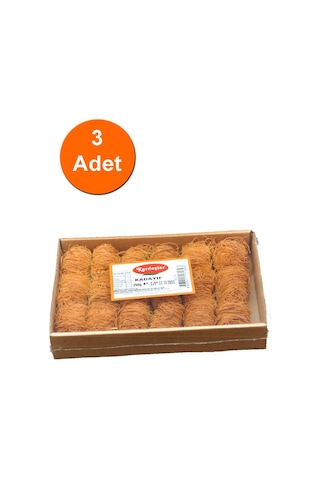 Kardeşler İnce Sarma Kızarmış Tel Kadayıf Kutu 3 x 250 G