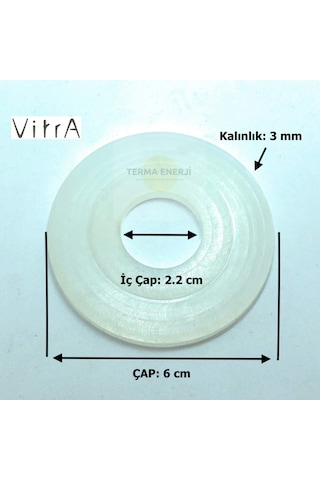 VitrA Gömme Rezervuar İç Takım Boşaltma Grubu Contası 2.2x6.1 Cm Beyaz