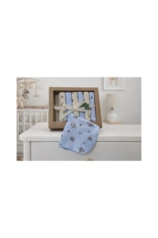 %100 Coton 7li Bebek Ağız Silme Mendili 05 Diğer
