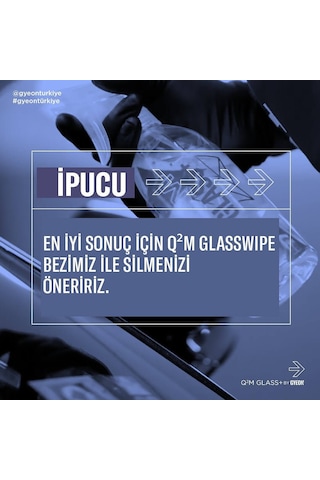 Gyeon Q²m Glass+ Plus Hidrofobik Yağmur Su Kaydırıcı Cam Temizley
