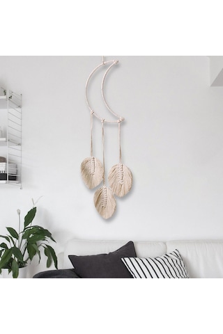 Homyl Şömine Için Bohem Makrome Duvar Asılı Goblen Ay