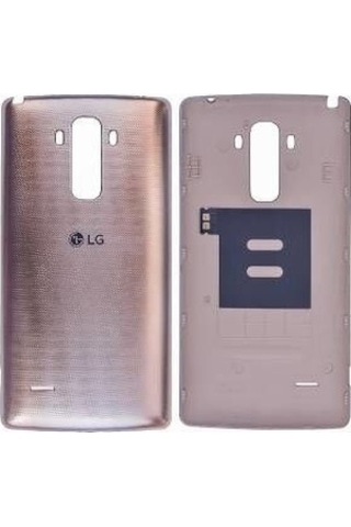 LG Uyumlu G4 Stylus Arka Batarya Pil Kapağı-Gümüş