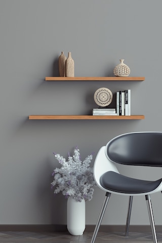 Yankı-BYEG 2li 50 cm 60 cm Safir Meşe Mdf Duvar Rafı Kitaplık