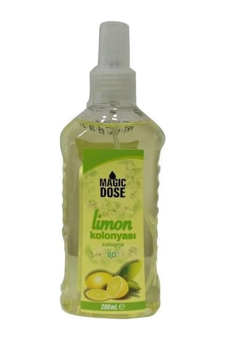 Magic Dose 80 Derece Limon Kolonyası Sprey Pet Şişe 200 ML Magic Dose 80 Derece Limon Kolonyası Sprey Pet Şişe 200 ML