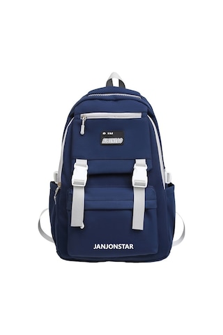 Moda Ve Şık Büyük Kapasiteli Unisex Sırt Çantası, Seyahat Ve Günlük Kullanım İçin Ergonomik Tasarım, Ortaokul Ve Lise Öğrencilerine Uygun Dayanıklı Okul Çantası, Bilgisayar Taşıma Özellikli MAvi