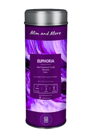 Mim and More Euphoria Tea Ahududulu Mavi Sarmaşık Çiçeği Harmanı 50 G