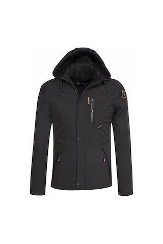 Erkek Su Ve Rüzgar Geçirmez Softshell Mont 434274507 - Siyah