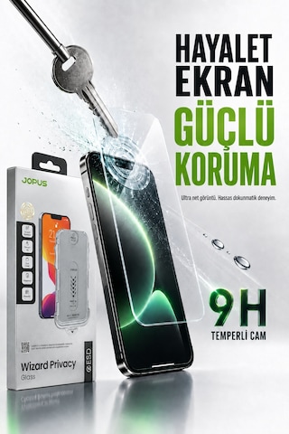 Temperli Cam Hayalet Ekran Koruyucu Tam Kaplayan Kolay Uygulama Aparatlı Seti Kiti Kırılmaz - 13 / 13 Pro / 14 / 16e / 17e