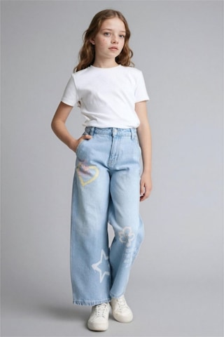 Defacto Baggy Fıt Jean Pantolon Kız Çocuk H0385a826smnm39 Mavi-nm39