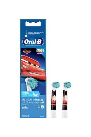 Oral-B Cars Çocuklar İçin 2'li Diş Fırçası Yedek Başlığı EB10