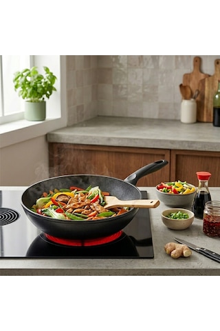 Papilla Ragnar 28 Cm Granit Şef Tava - Wok Tek Saplı Brkt-739446- 6'li Paket Diğer