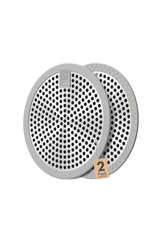 Tenfowee Pratik Duş Teli Toplayıcı - 2'li Paket, 11.5 Cm, Saç Tutucu Ve Tıkanma Önleyici Gri