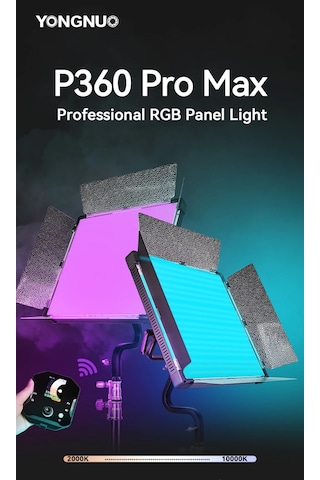 Yongnuo P360 Pro Max 2000 -10000K DMX Kontrollü 360 W Led Işık